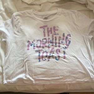 The Morning Toast Cropped Tee SZ L